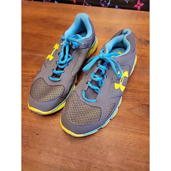 Under Armour Womens Micro G Assert V 1252307-040 Gray Running Shoes Sneakers 10 - Picture 10 of 11